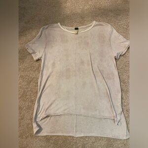 Free People Tee Shirt - Light Pink Snakeskin - Small